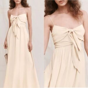 Reformation Cream Maxi Dress